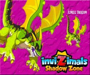 Puzzle Jungle Dragon. Invizimals Shadow Zone. Δράκοι της ζούγκλας έχουν ένα ισχυρό όπλο, ένα οξύ που σούβλα εναντίον του εχθρού